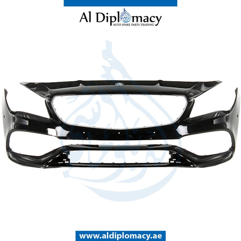 Front Bumper, WITH SENSOR Hole, EMPTY for Mercedes-Benz CLA Class W117 (2013-2022) models, Part Number UN-1178802301
